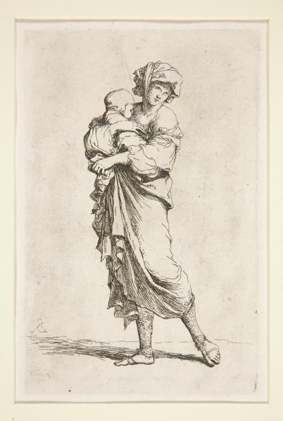 Diverse figurer (suite) av Salvator Rosa