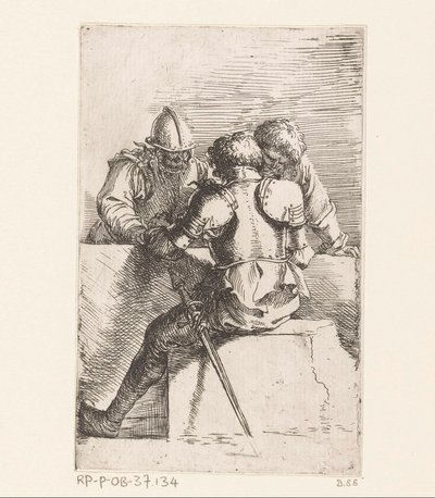 Tre soldater Små figurer (serietittel) Figur (serietittel) av Salvator Rosa