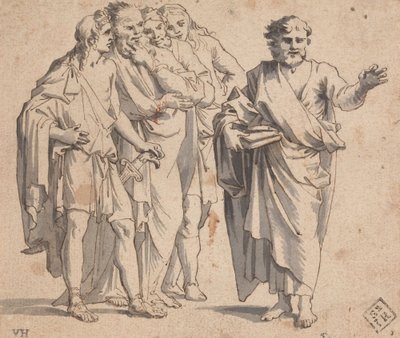 Figurgruppe av Salvator Rosa