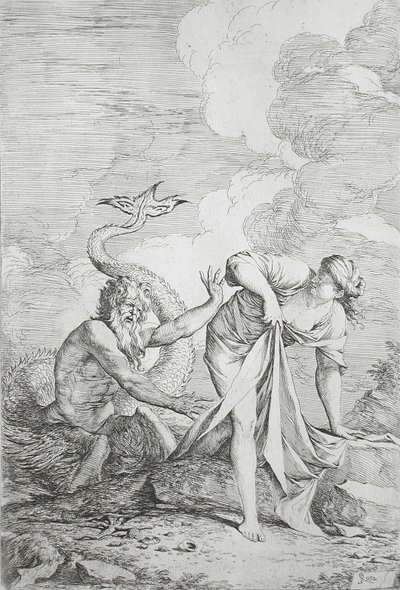 Glaukos og Skylla av Salvator Rosa