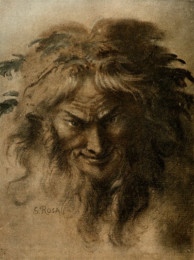Hodet for en faun av Salvator Rosa
