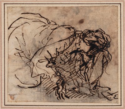 Kvinnestudie av Salvator Rosa