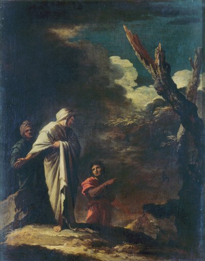 Landskap med figurer av Salvator Rosa