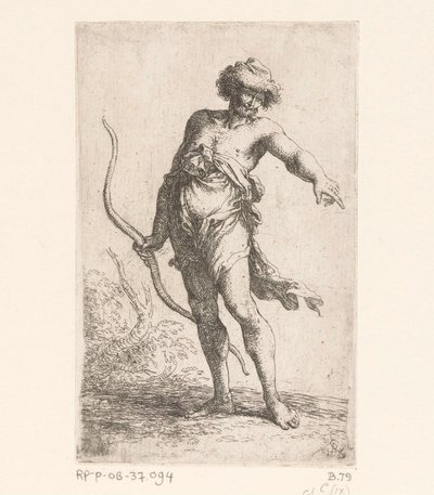 Mann med bue Små figurer (serietittel) Figur (serietittel) av Salvator Rosa