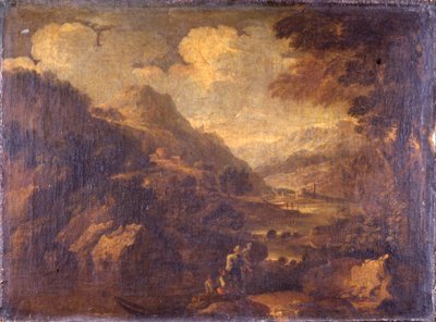 Fjellandskap av Salvator Rosa