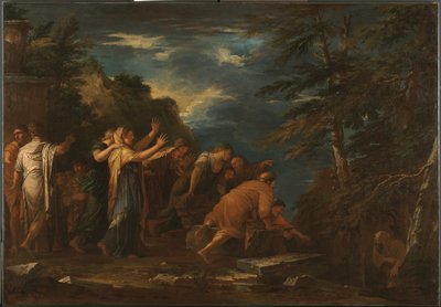 Pythagoras som stiger opp fra underverdenen av Salvator Rosa