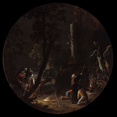 Scenes of Witchcraft: Night av Salvator Rosa