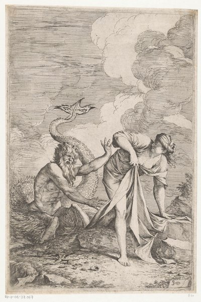 Scylla flykter fra Glaucus av Salvator Rosa