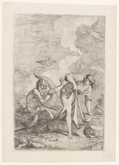 Scylla flykter fra Glaucus av Salvator Rosa