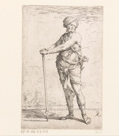 Soldat med kamphammer Små figurer (serietittel) Figur (serietittel) av Salvator Rosa