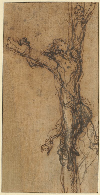 Studie for Polykrates’ korsfestelse av Salvator Rosa