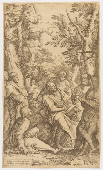 Akademiet til Platon av Salvator Rosa