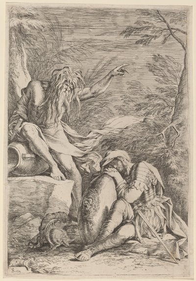 Drømmen om Aeneas av Salvator Rosa