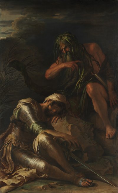 Drømmen om Aeneas, 1660-65. av Salvator Rosa