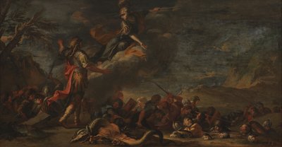 Grunnleggelsen av Theben av Salvator Rosa