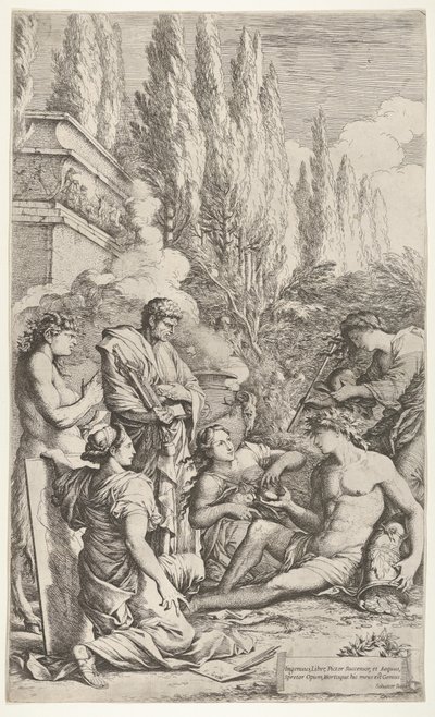 Geniet til Salvator Rosa, ca. 1662. av Salvator Rosa