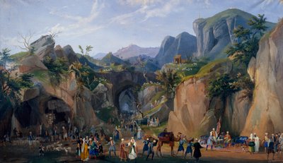 Scene fra den kongelige fødselsscenen til Ferdinand II av Salvatore Fergola