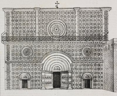 Fasade av basilikaen Santa Maria di Collemaggio, L