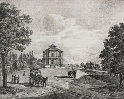 Wien Prater, Østerrike, litografi av Salvatore Puglia fra Poliorama Pittoresco, n 34, 29. mars av Salvatore Puglia
