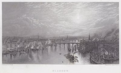 Glasgow (gravering) av Samuel (after) Bough