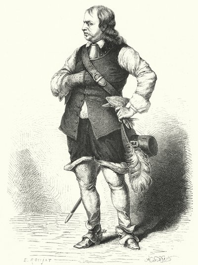 Oliver Cromwell, Lord Protector of the Commonwealth (gravering) av Samuel (after) Cooper