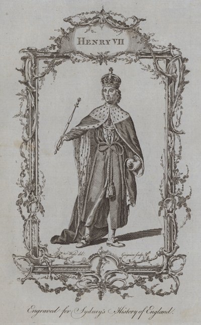 Henry VII (gravering) av Samuel (after) Wale