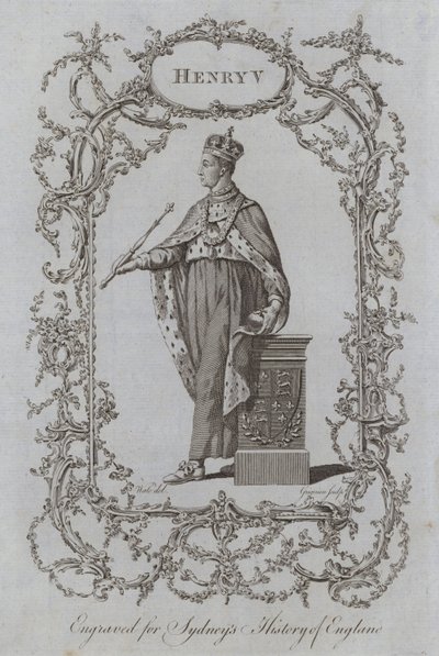 Henry V (gravering) av Samuel (after) Wale