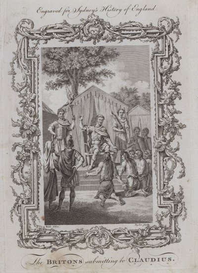 Britene underkaster seg Claudius (gravering) av Samuel (after) Wale