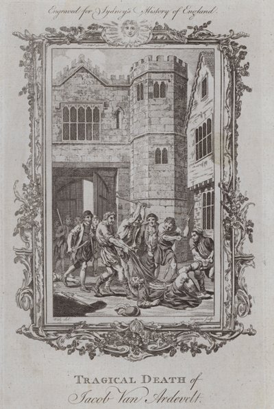 Tragisk død av Jacob Van Ardevelt (gravering) av Samuel (after) Wale