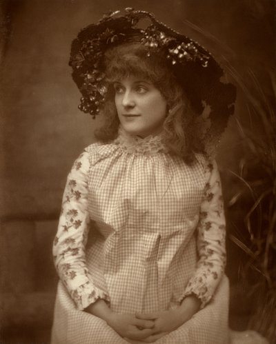 Minnie Palmer , amerikansk skuespillerinne, 1884 av Samuel A Walker