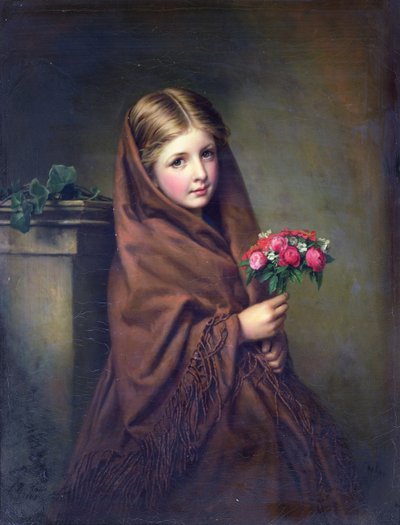 En London Flower Girl av Samuel Baruch Halle