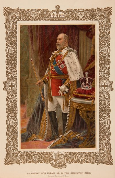 Kong Edward VII i kroningskapper av Samuel Begg