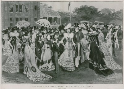 Eton og Harrow Cricket Match: Society at Lord