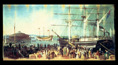 Bay og havn i New York av Samuel Bell Waugh