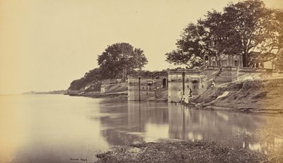 Cawnpore; Suttee Chowra Ghat, åstedet for massakren av Samuel Bourne