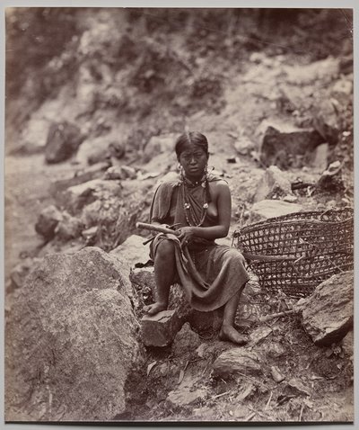 Lepcha Woman (nummer 1908) av Samuel Bourne