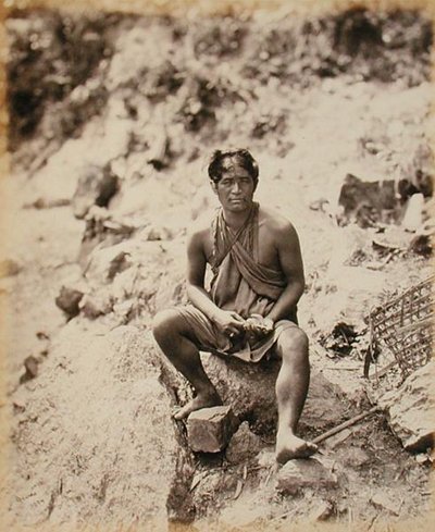 Lepcha mann av Samuel Bourne
