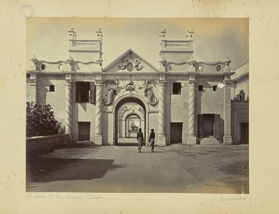 Lucknow; Havfrueporten, Kaiser Bagh av Samuel Bourne