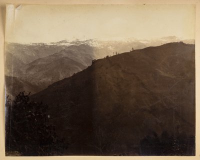 Fjelllandskap ved Darjeeling,  fra 
