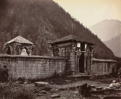 Tempel i Naveshera, Kashmir, India av Samuel Bourne