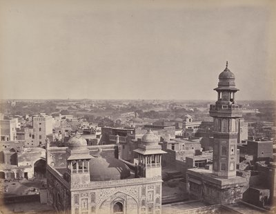 Byen Lahore. En annen utsikt tatt fra Huzeer Khans hus av Samuel Bourne