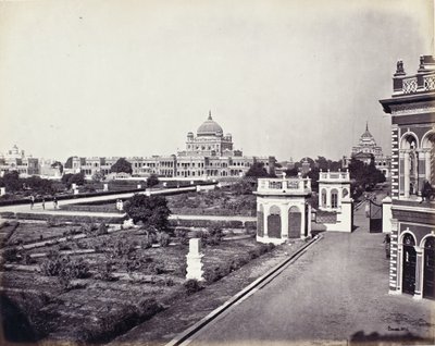 Utsikt i Qaisar Bagh-palasset av Samuel Bourne