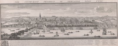 SE Prospect for Newcastle av Samuel Buck
