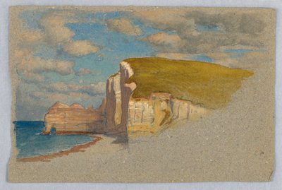 Klipper ved Etretat av Samuel Colman