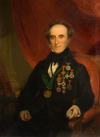 Portrett av Sir Edward Thomason 1769-1849, 1849. av Samuel Colman