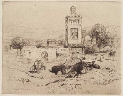 Ruinene av en moske, Tlemcen, Algerie av Samuel Colman