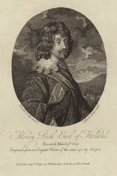 Henry Rich jarl av Holland av Samuel Cooper