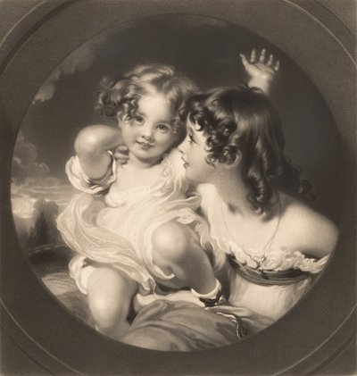 Natur The Calmady Children, 1835. av Samuel Cousins