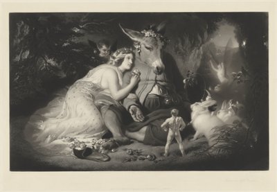 Midtsommernattsdrøm av Samuel Cousins after Sir Edwin Landseer