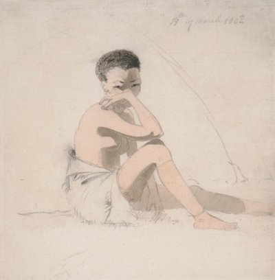 Korah jente sitter av Samuel Daniell